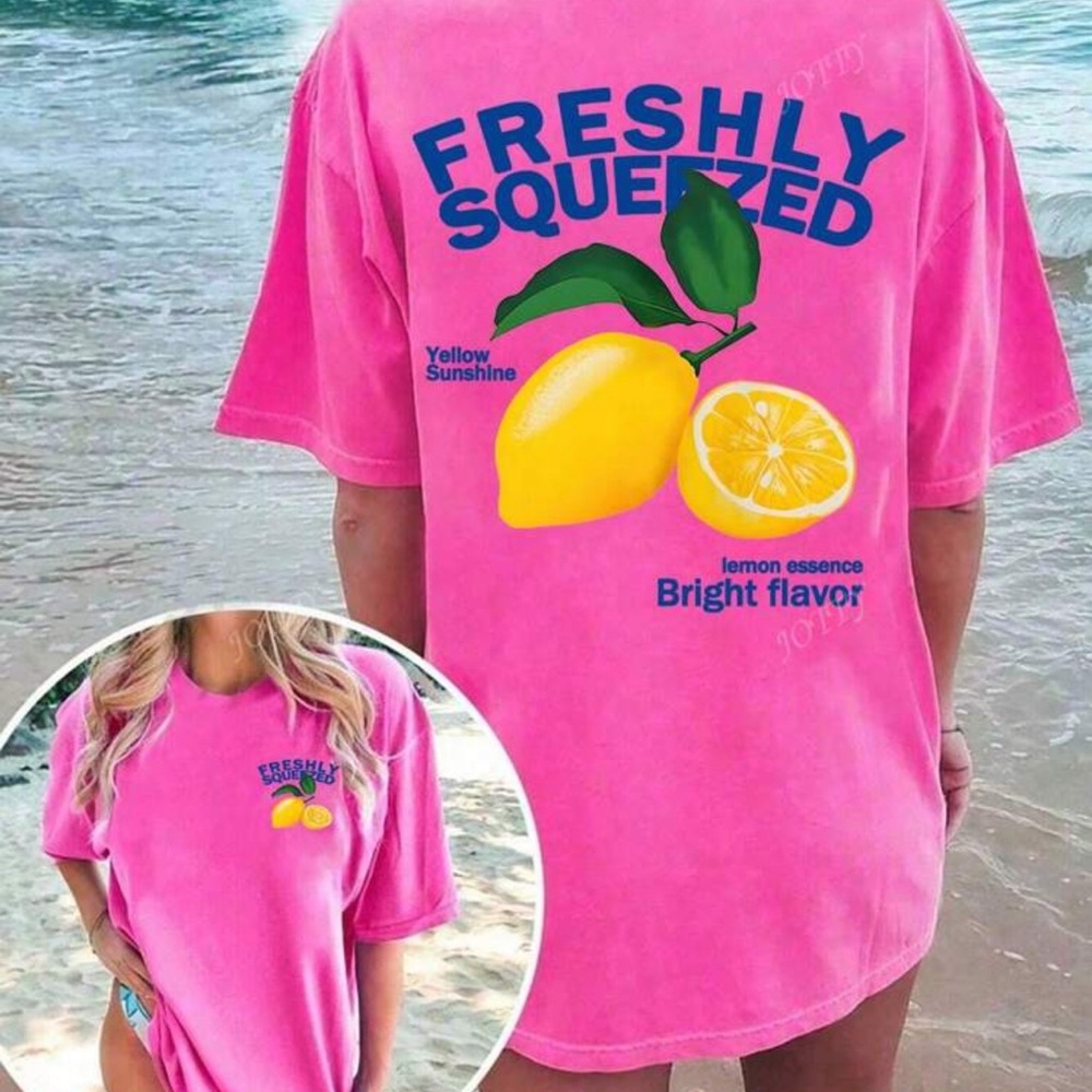 Freshly Squeezed Pink Graphic T-Shirt